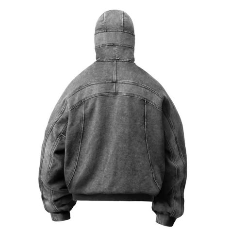 Gray Ninja Pullover Classic Balaclava Hoodie