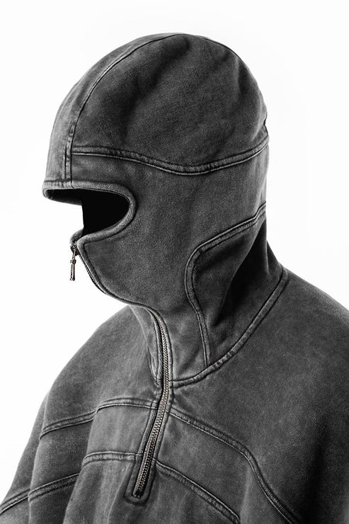 Gray Ninja Pullover Classic Balaclava Hoodie