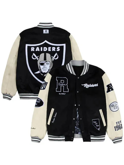 GOLF WANG Las Vegas Raiders Varsity Jacket