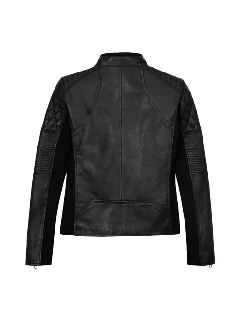 Modern Stretch Leather Jacket
