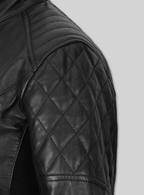Modern Stretch Leather Jacket
