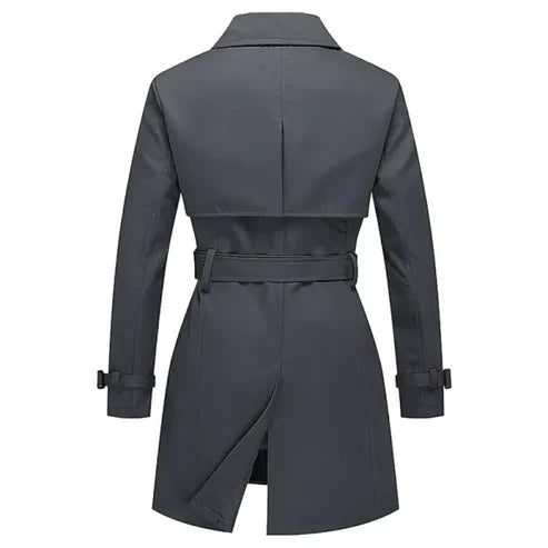 Women Double-Breasted Trench Coat2